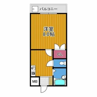 ベルメゾン一須賀Ⅱ号館【2階】の間取り