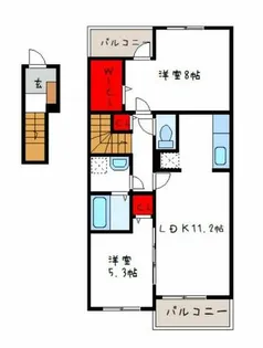 アムールコート【2階】の間取り