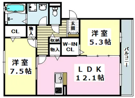 アーバンヒルズ【202号室】の間取り