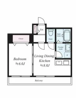 グランバッソ博多【9階】の間取り