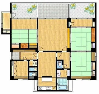 ユトリロつつじが丘3【3F号室】の間取り