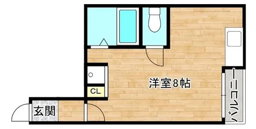 ボナール森之宮【4階】の間取り