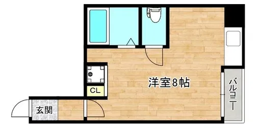 ボナール森之宮【4階】の間取り