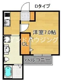 WING住之江【1階】の間取り