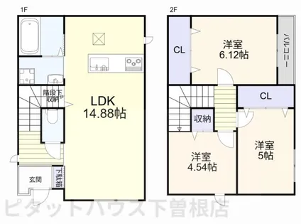 福岡県北九州市門司区寺内2丁目【一戸建】の間取り