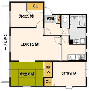 ユートピア20B棟【201号室】の間取り