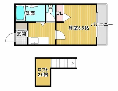LIBRA花園【201号室】の間取り