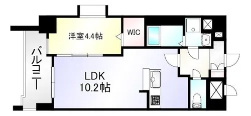 ニューサンリバー15番館【14階】の間取り