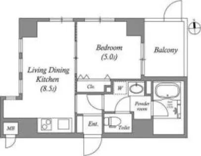MSR京都二条城【6階】の間取り