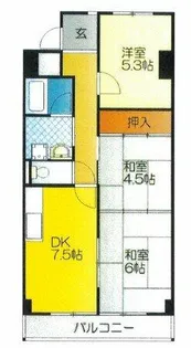 メゾン交楽園【3階】の間取り