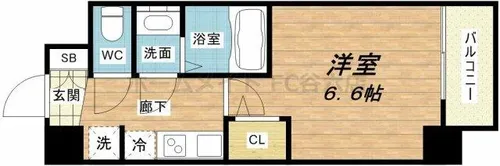 SERENiTE谷四【5階】の間取り