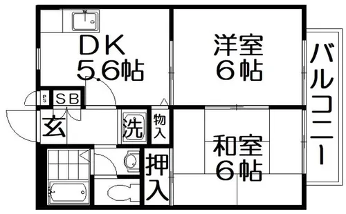 エムグリーンハイツ【1階】の間取り