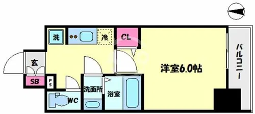 グランパシフィック長橋【9階】の間取り