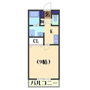 ベルリードミキ【102号室】の間取り