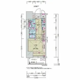 プレサンス高畑ルミア【3階】の間取り