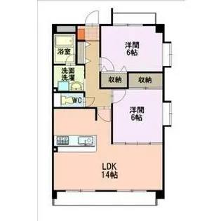 愛知県名古屋市天白区荒池2丁目【マンション】の間取り
