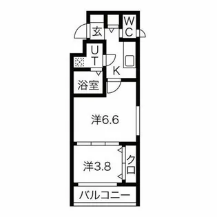 MJC京都西大路Ⅱ【2階】の間取り