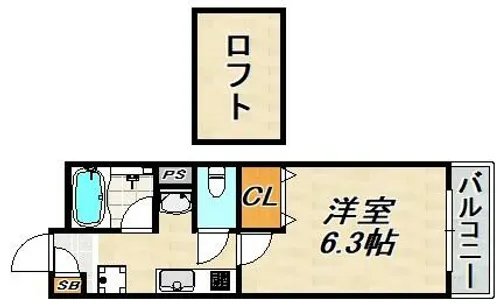コスティエーロ須磨【2階】の間取り