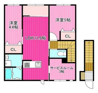 奈良県橿原市十市町【アパート】の間取り