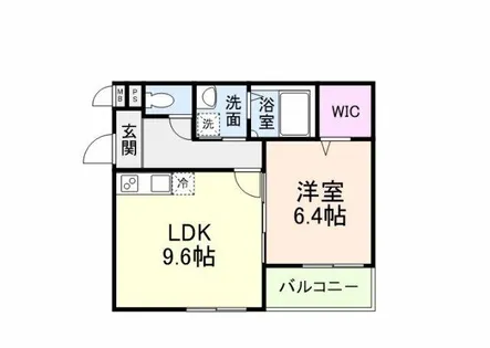 フェリシアーク 加美【2階】の間取り