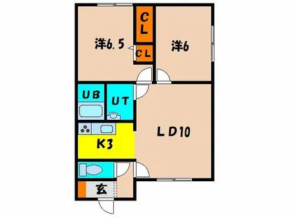 メゾン・ソラ【201号室】の間取り
