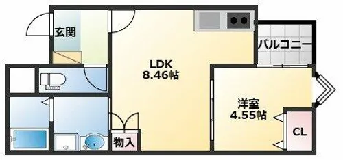 ステラキャットハート【2階】の間取り