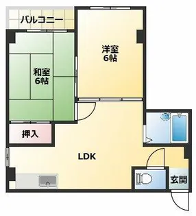 コーポ中野【4階】の間取り