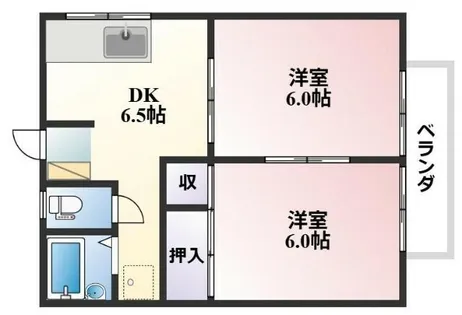 コーポハイセレント貫【103号室】の間取り