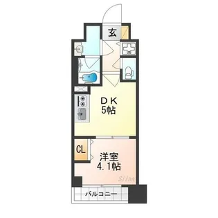 ベラジオ雅び西大路七条【8階】の間取り