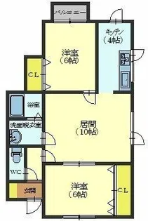 コスモレジデンス裕【202号室】の間取り