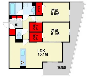 福岡県北九州市八幡西区竹末1丁目【アパート】の間取り