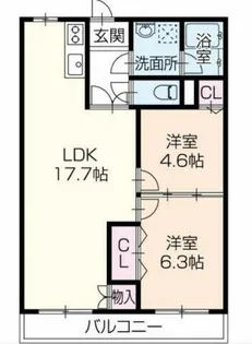 ブエナビスタ姫路【2階】の間取り