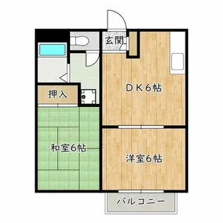 パインリーフ泉ヶ丘2号館【1階】の間取り