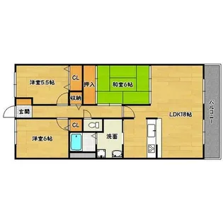 ライオンズマンション北鈴蘭台第2【11階】の間取り