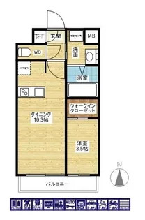 コンフォリア新大阪宮原Q【12階】の間取り