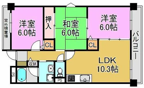 メゾンドール【1階】の間取り