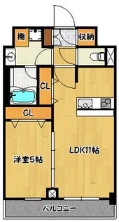 シャーメゾン山崎【3階】の間取り