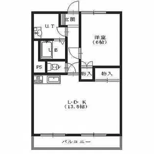 ロイヤルシティ参番館【203号室】の間取り