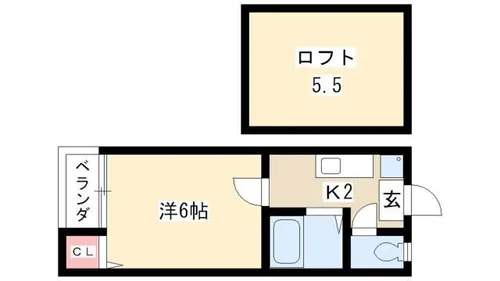 Palm court Westia【202号室】の間取り