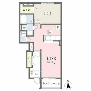 愛知県春日井市春日井上ノ町字上ノ町【アパート】の間取り