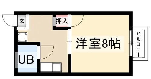 カーサおくむら【202号室】の間取り
