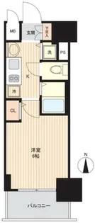 プレサンス谷町アルファ【7階】の間取り