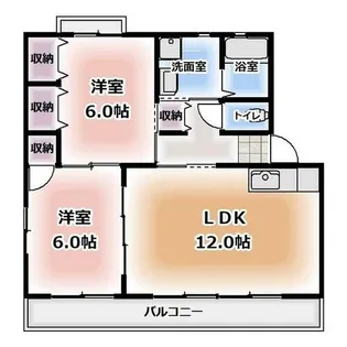 サンローゼⅢ【2階】の間取り
