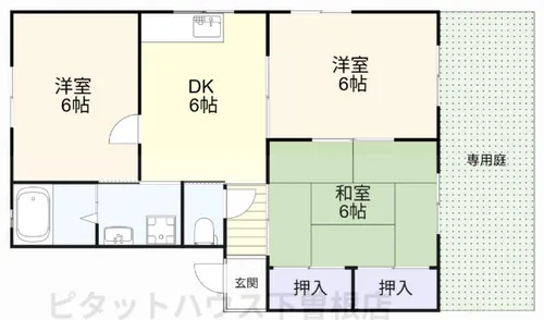 サンズコート A 棟【1号室】の間取り