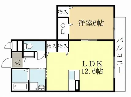 ヴィクトワール【1階】の間取り