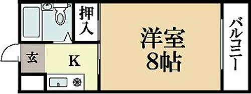 コート黄檗【2階】の間取り