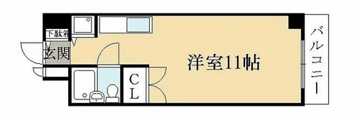 プレシードノモト【2階】の間取り