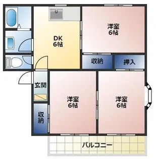 セジュール柏 B棟【101号室】の間取り