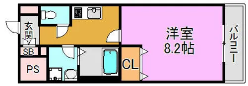 グレイスコートⅡ【5階】の間取り