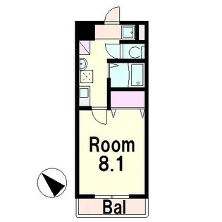 メゾンドプチシャン【6階】の間取り